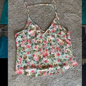 Floral light tank top for the summer